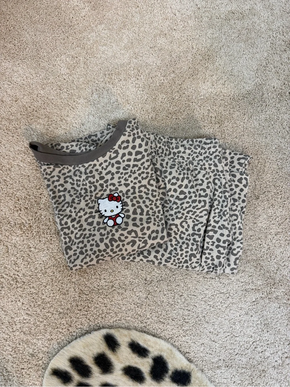 Leopard Print Hello Kitty Set